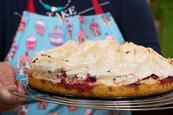 Johannisbeerkuchen mit Baiser